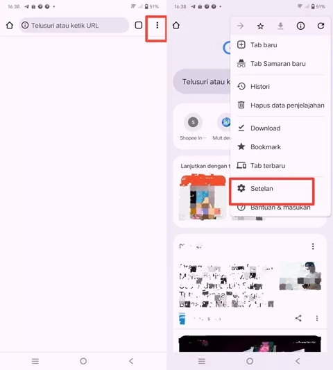 Setelan browser
