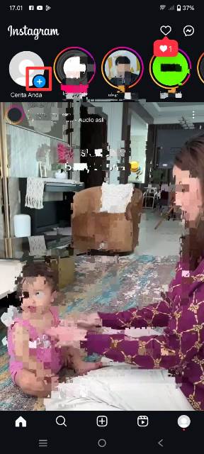 buat story ig baru