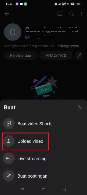 Upload video