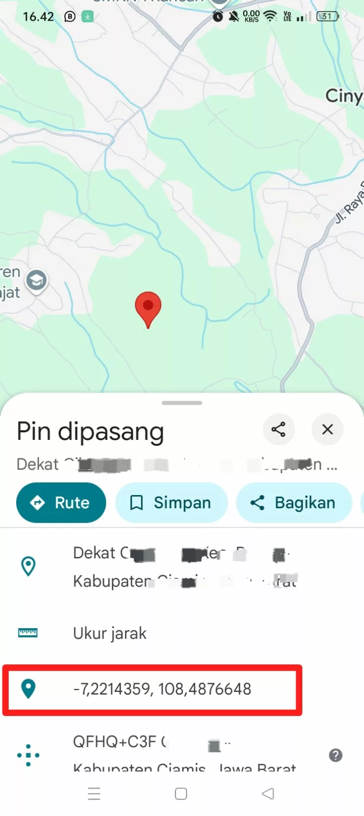 titik koordinat Google Maps