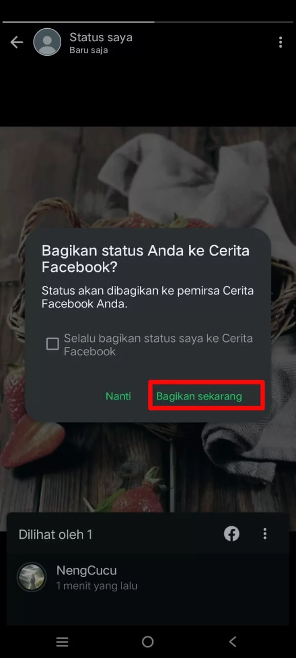 Bagikan sekarang Bagikan sekarang