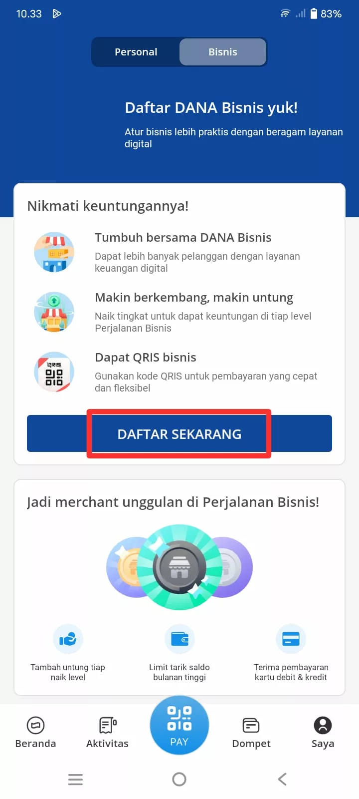 Daftar sekarang Daftar sekarang