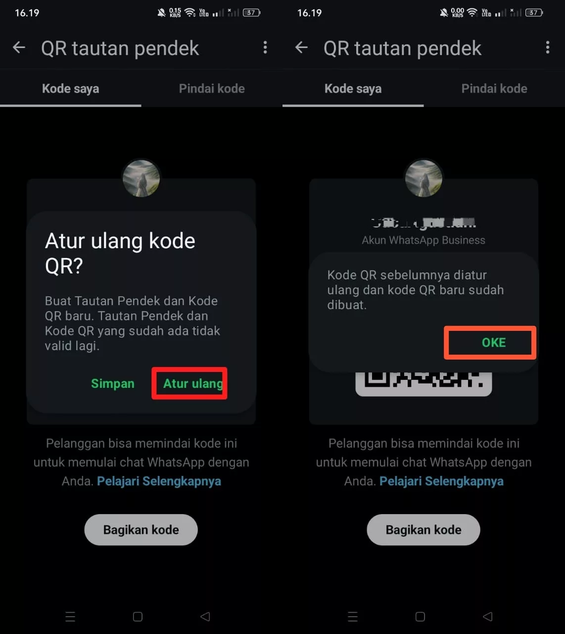 ganti QR Code WhatsApp