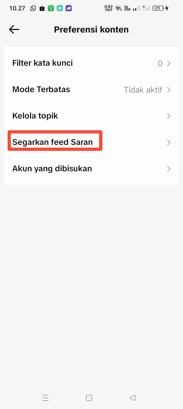 refresh fyp