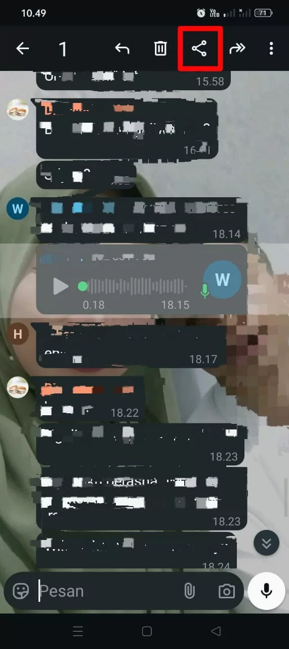 tandai dan bagikan vn