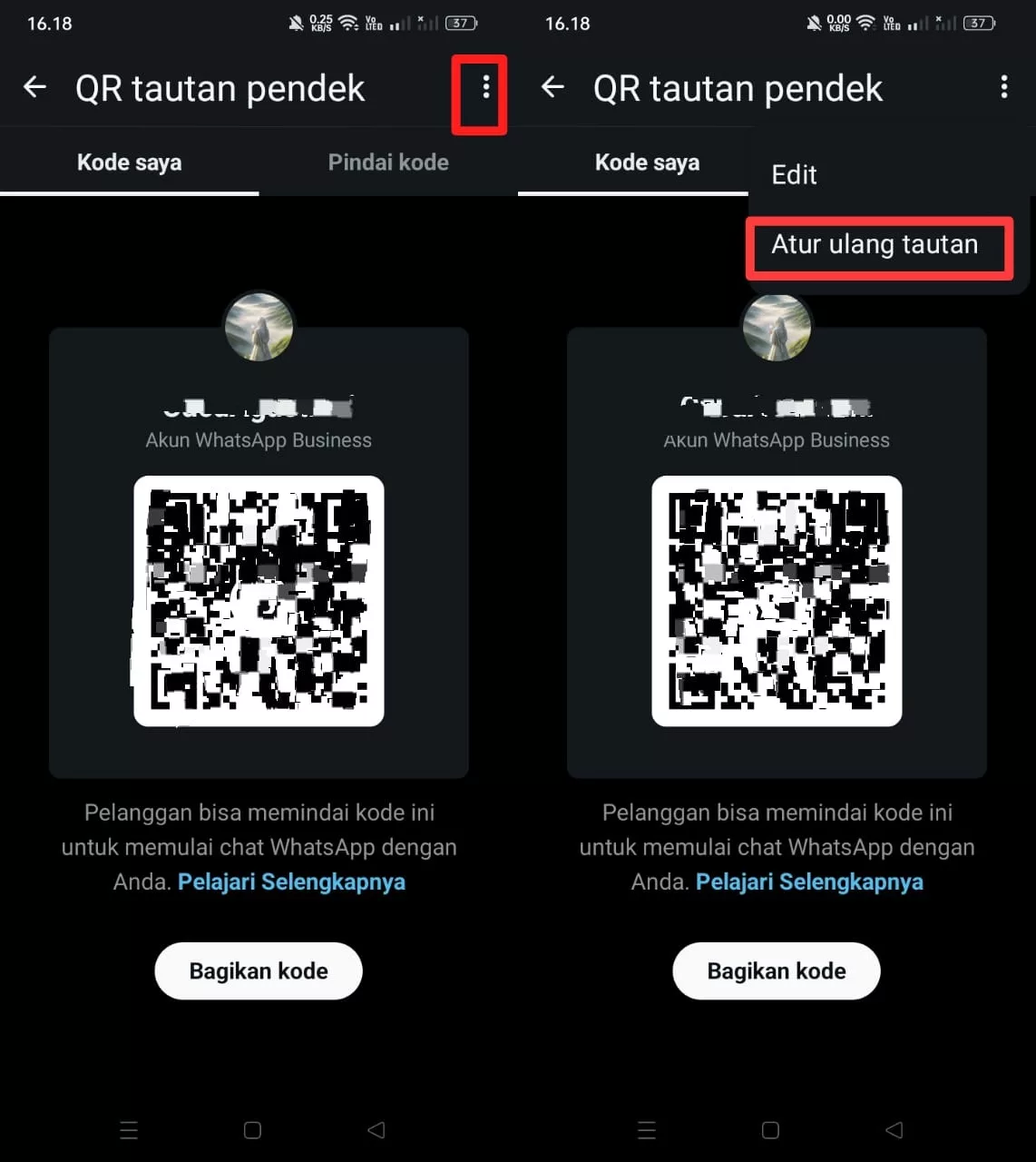 titik tiga QR Code