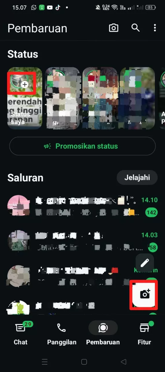 tambah status tambah status