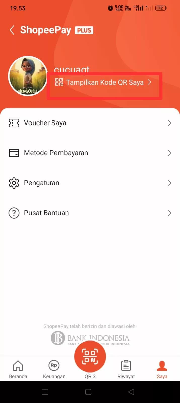 Tampilkan Kode QR Saya Tampilkan Kode QR Saya