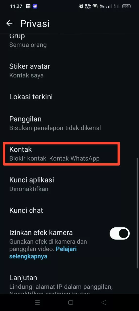 Kontak Kontak
