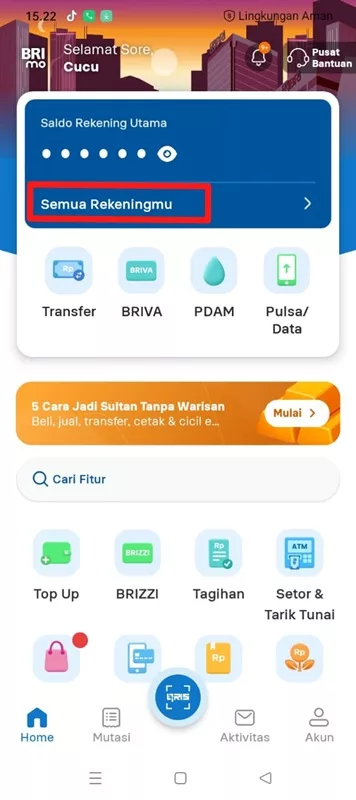 Semua Rekeningmu Semua Rekeningmu