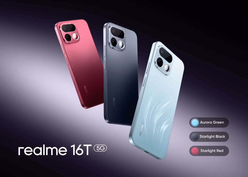 Realme 16T Resmi Dirilis, Tawarkan Spek Gahar Buat Mabar Seharian Spek Realme 16T