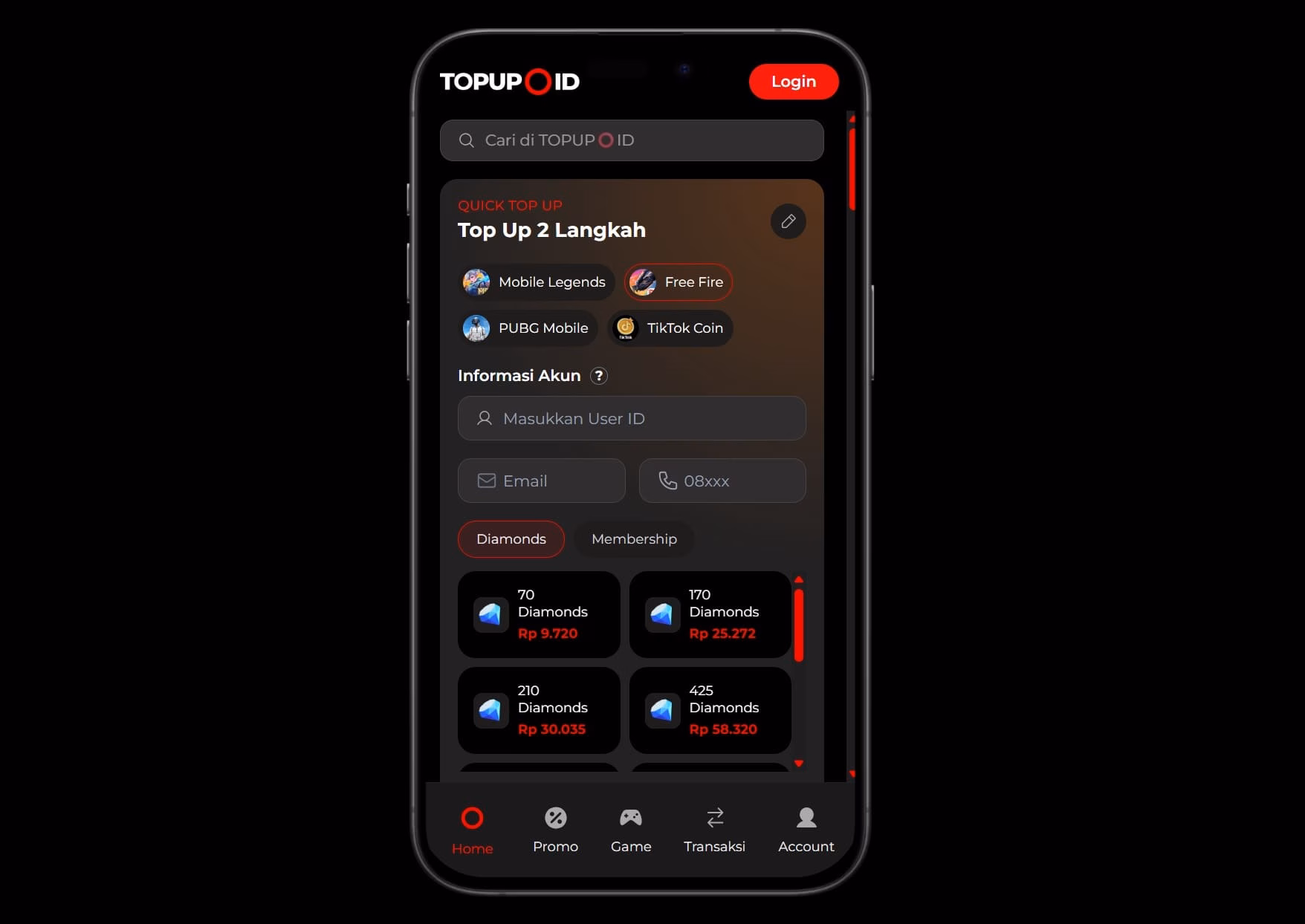 Cara Top Up Free Fire Cara Top Up Free Fire
